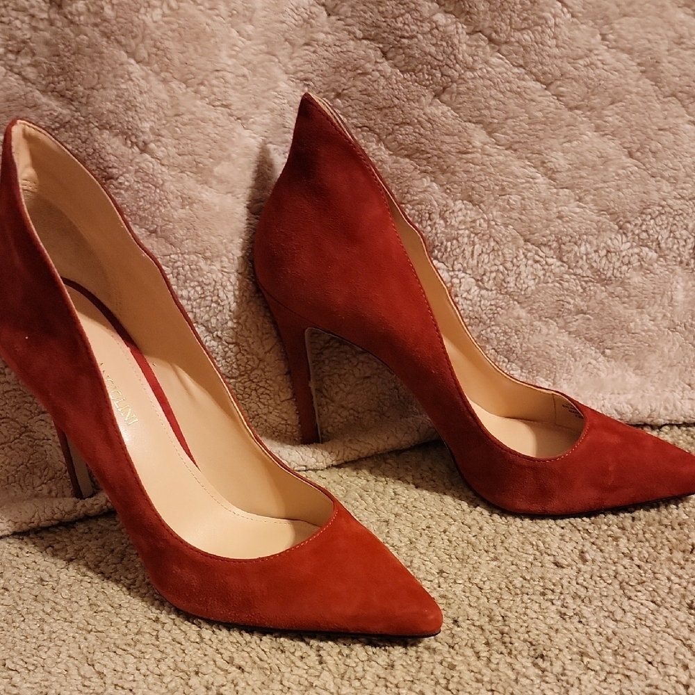 Enzo Angiolini Red Heels Sleek Stiletto Pumps